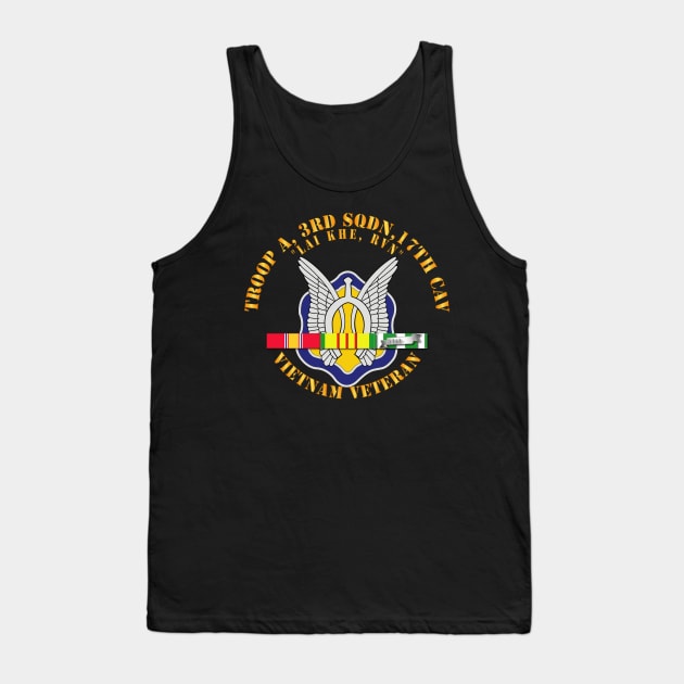 Troop A, 3rd Sqdn 17th Cavalry w SVC Ribbon V3 Tank Top by twix123844